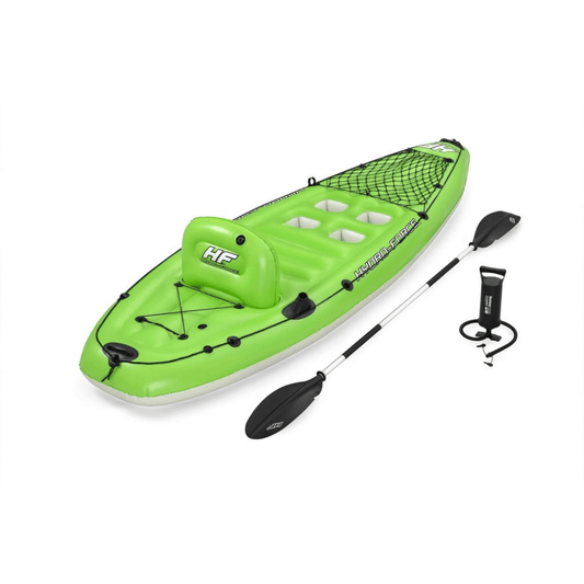 Inflatable Green Kayak with Paddle & Pump