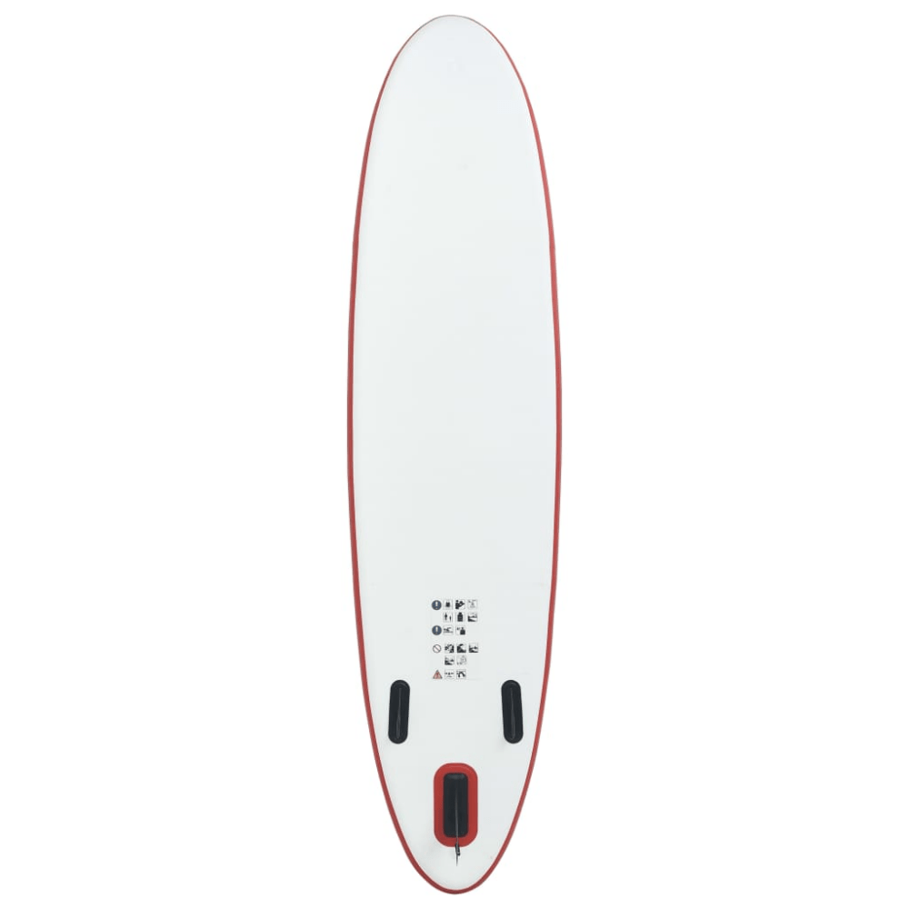 Inflatable Stand Up Paddle Board Set – Red & White - Fittux
