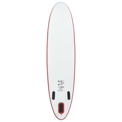 Inflatable Stand Up Paddle Board Set – Red & White - Fittux