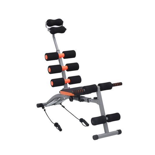 L - Shaped Ab Trainer with Resistance Bands
