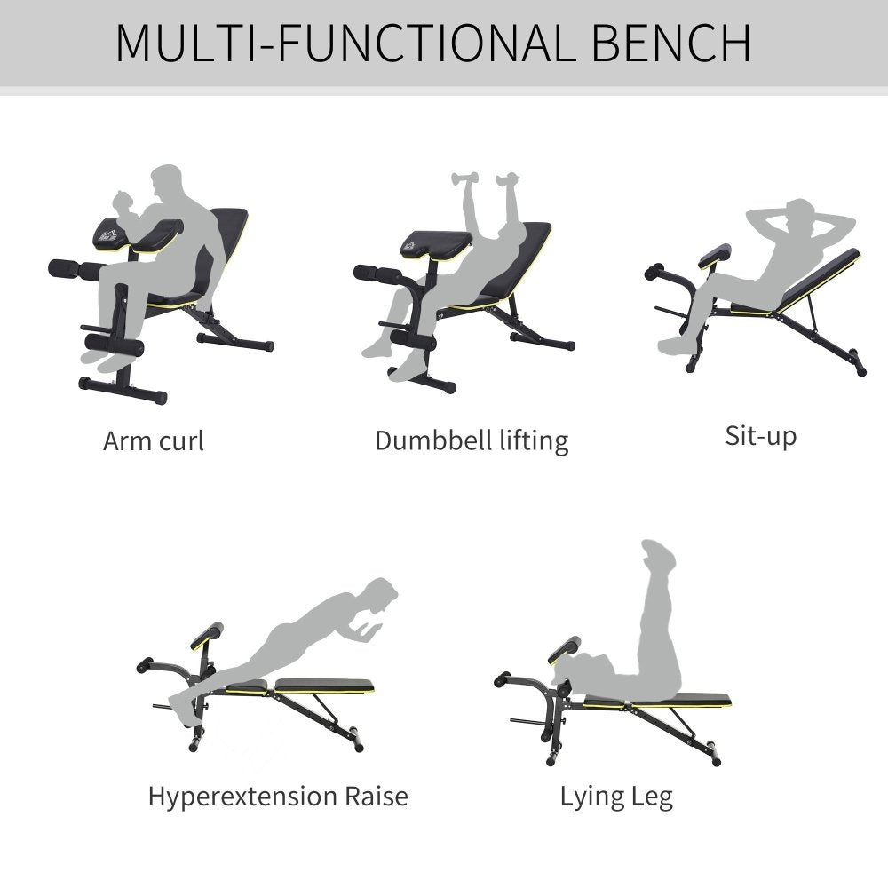 Multi - Function Adjustable Dumbbell & Sit - Up Bench for Home Gym Training