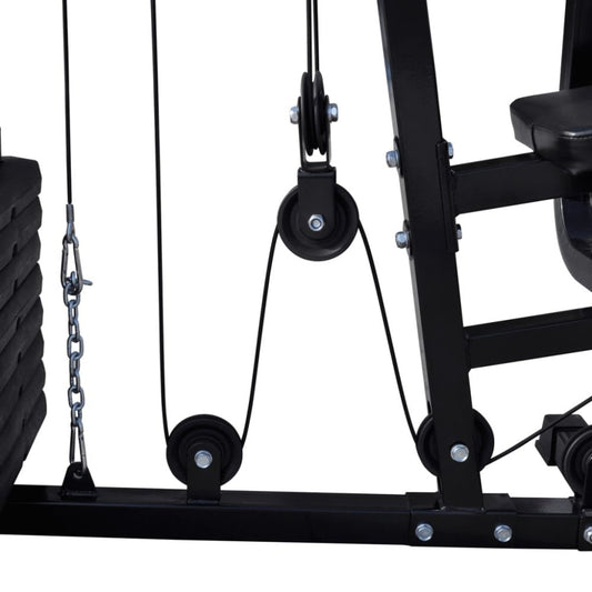 Multi Gym Home Workout Station with Weight Set