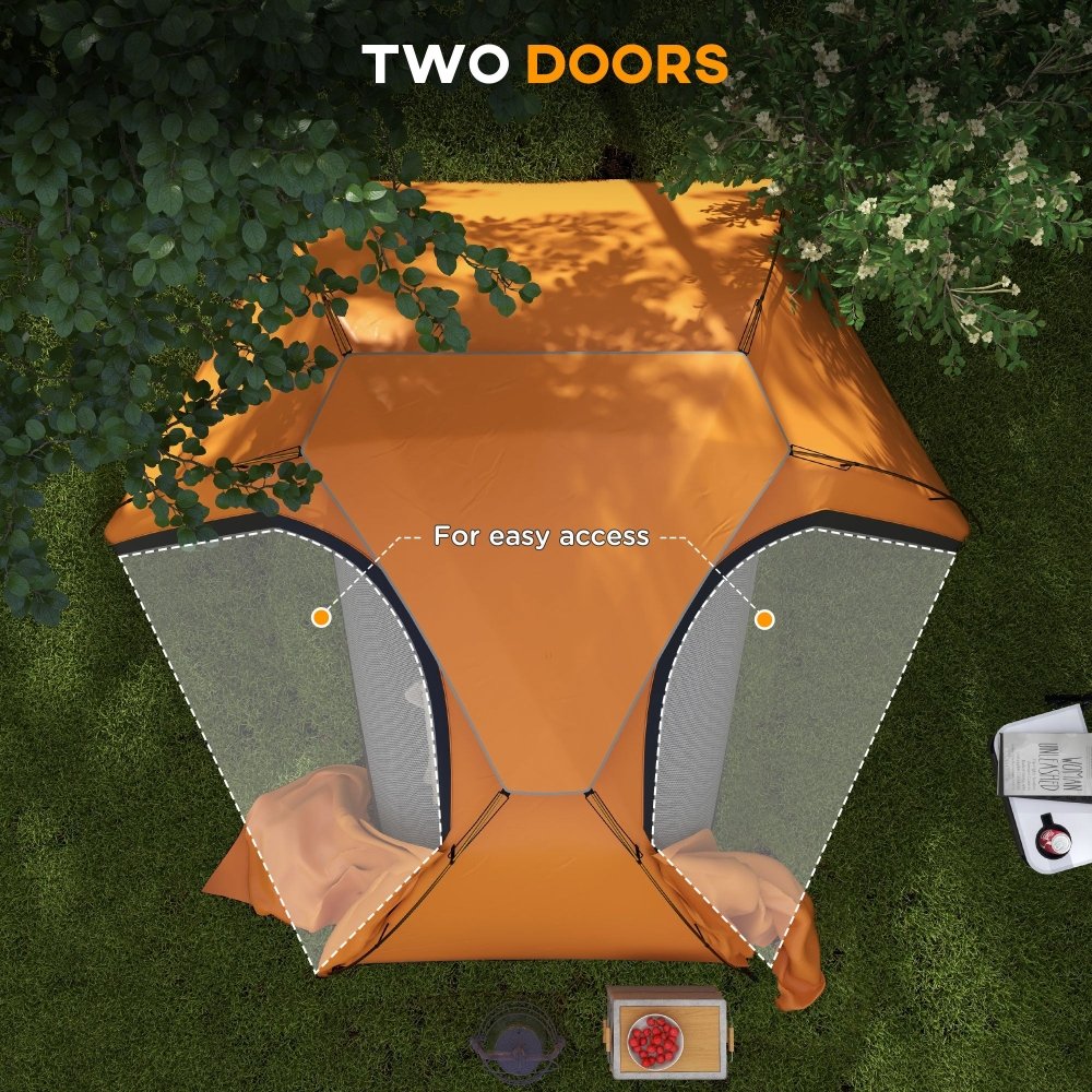 Outsunny 1 - 2 Person Dome Tent for Camping & Hiking