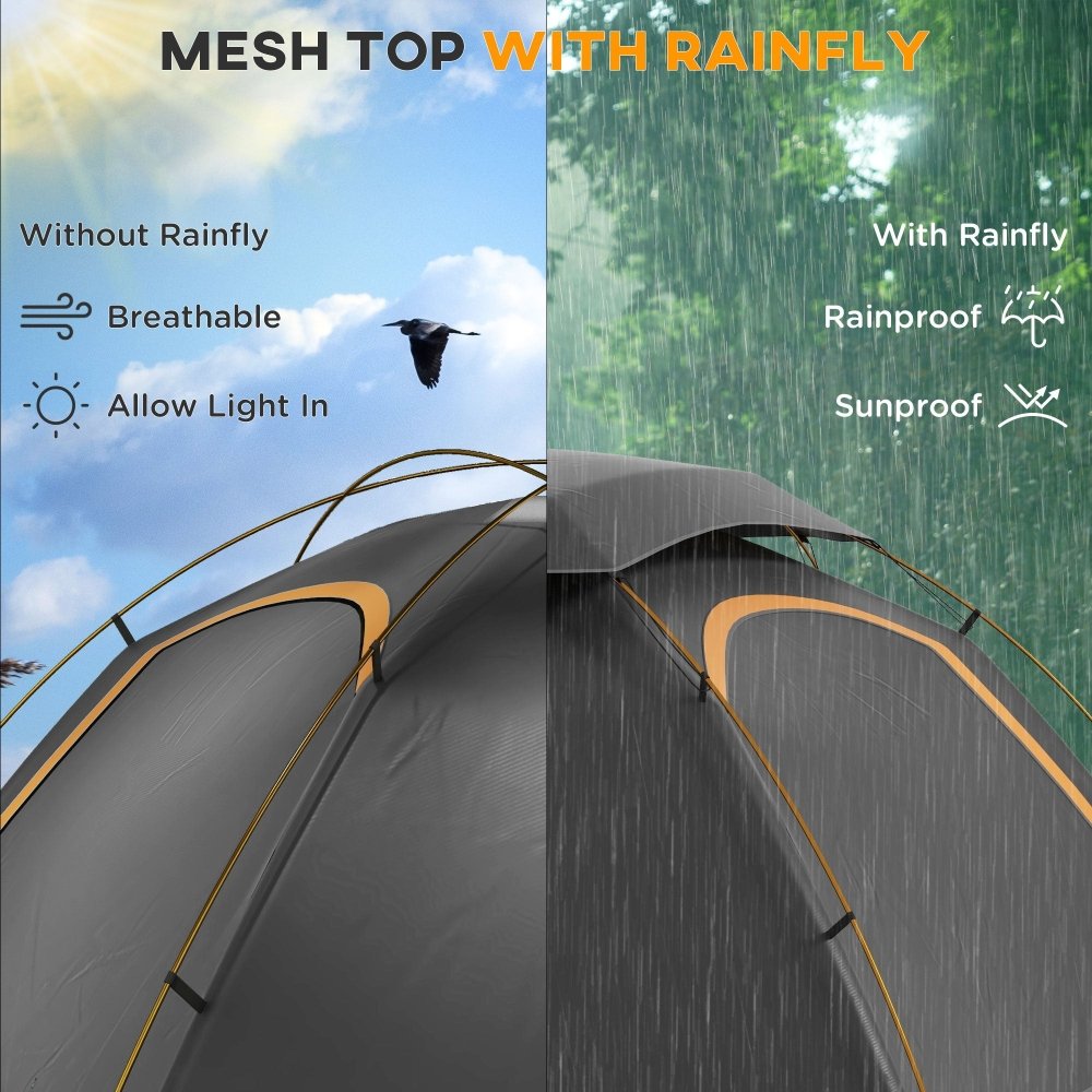 Outsunny 1 - 2 Person Dome Tent for Camping & Hiking
