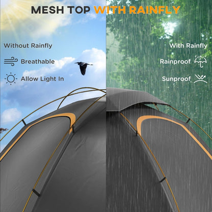 Outsunny 1 - 2 Person Dome Tent for Camping & Hiking