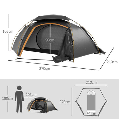 Outsunny 1 - 2 Person Dome Tent for Camping & Hiking