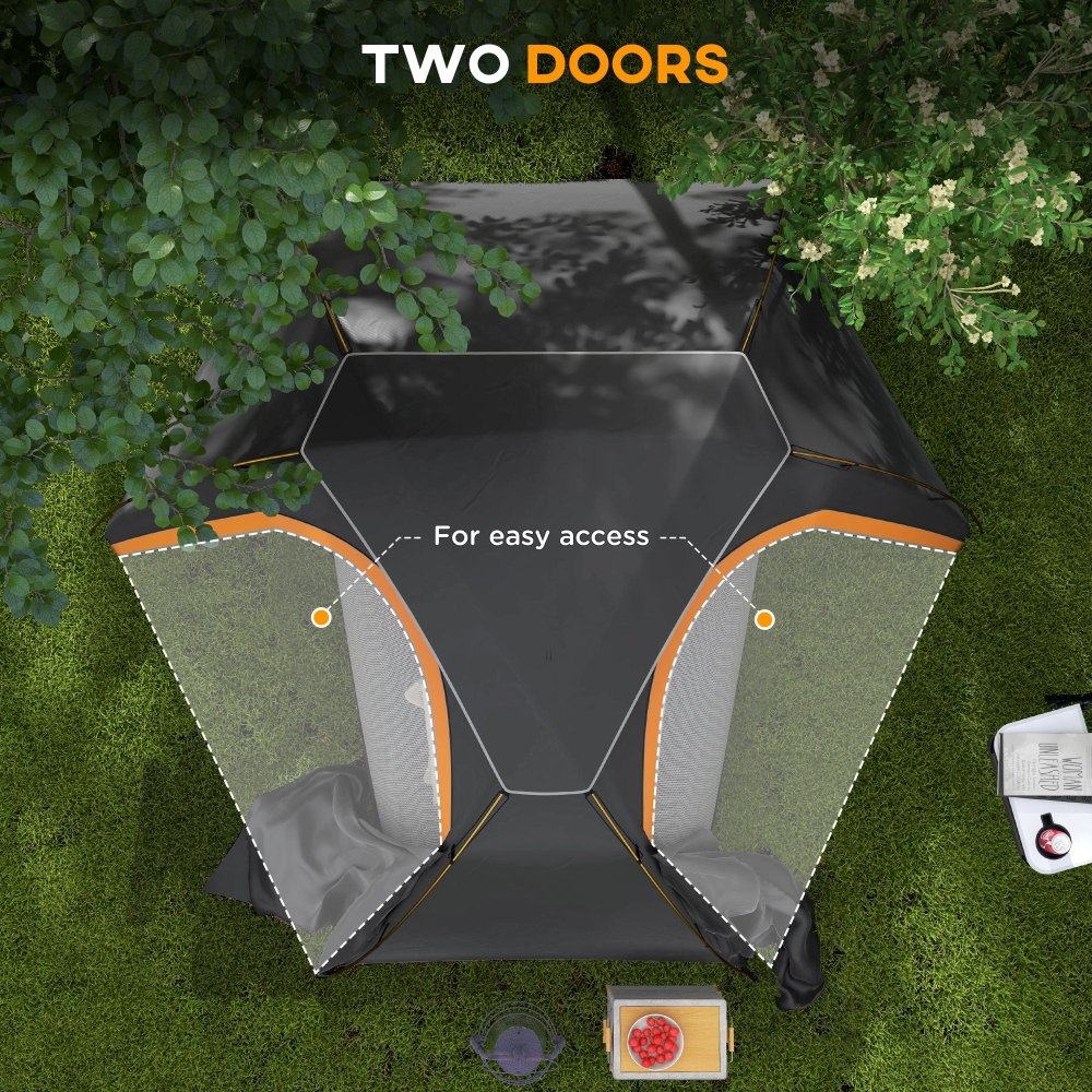Outsunny 1 - 2 Person Dome Tent for Camping & Hiking