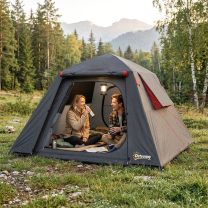 Outsunny 2 Man Waterproof Camping Tent with 2 Doors