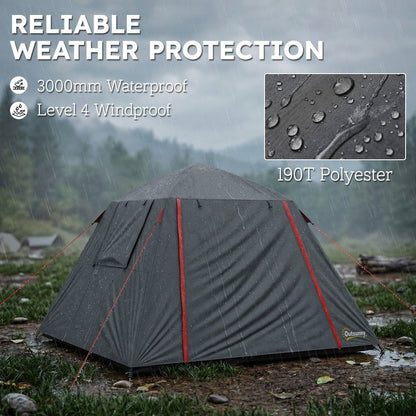 Outsunny 2 Man Waterproof Camping Tent with 2 Doors