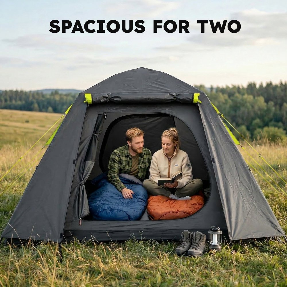Outsunny 2 Man Waterproof Camping Tent with 2 Doors