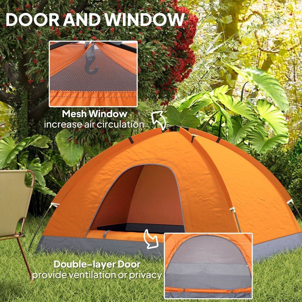 Outsunny 2 Person Dome Tent for Camping, Hiking & Festivals