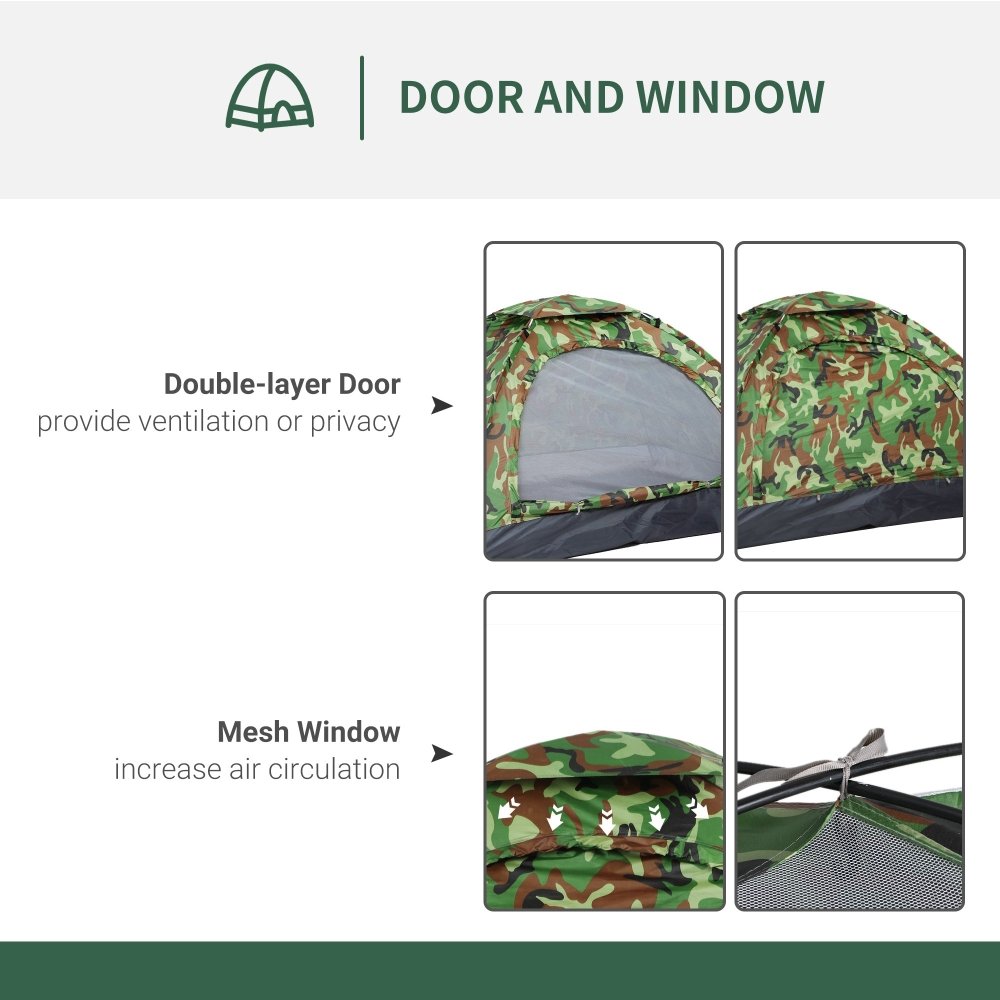 Outsunny 2 Person Dome Tent for Camping, Hiking & Festivals