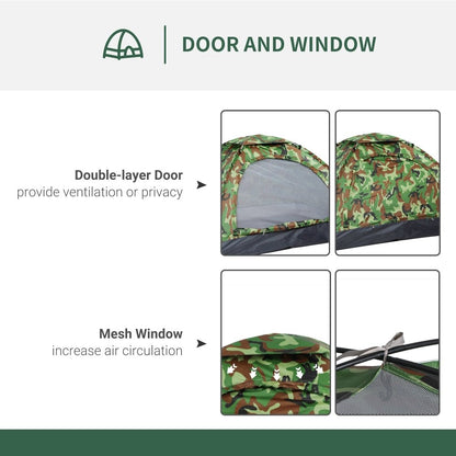 Outsunny 2 Person Dome Tent for Camping, Hiking & Festivals