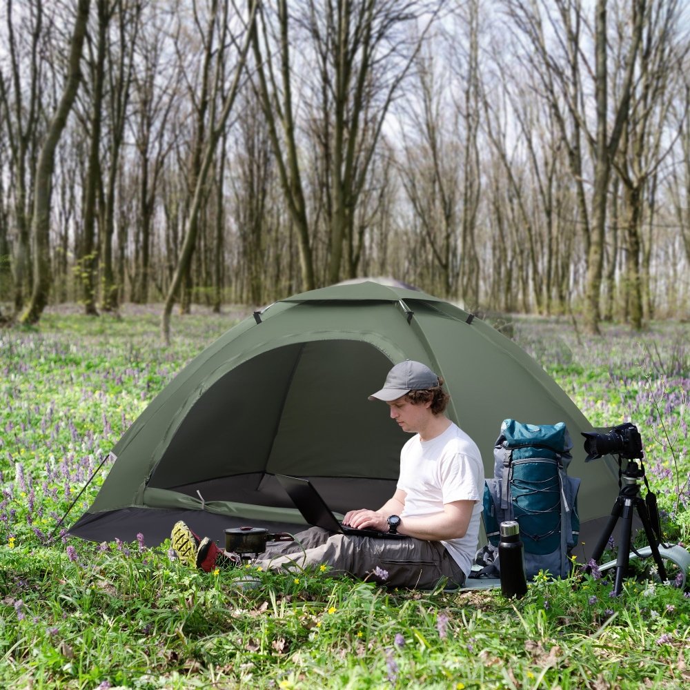 Outsunny 2 Person Dome Tent for Camping, Hiking & Festivals