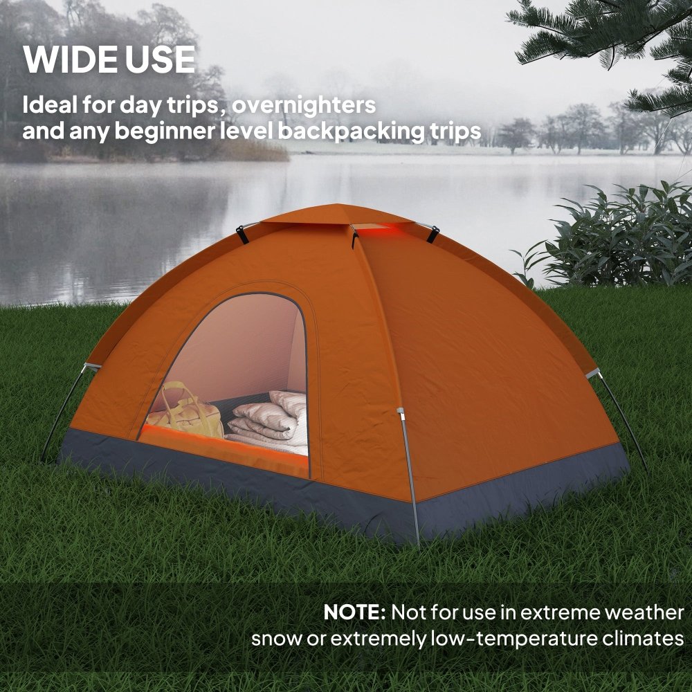 Outsunny 2 Person Dome Tent for Camping, Hiking & Festivals