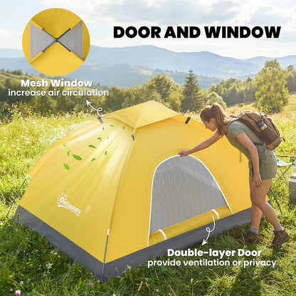 Outsunny 2 Person Dome Tent for Camping, Hiking & Festivals