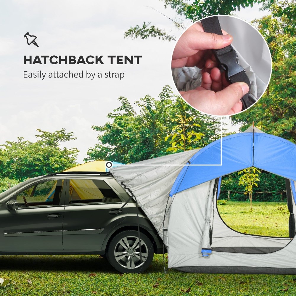 Outsunny 5 Man SUV Car Tent with Waterproof Tailgate Shelter