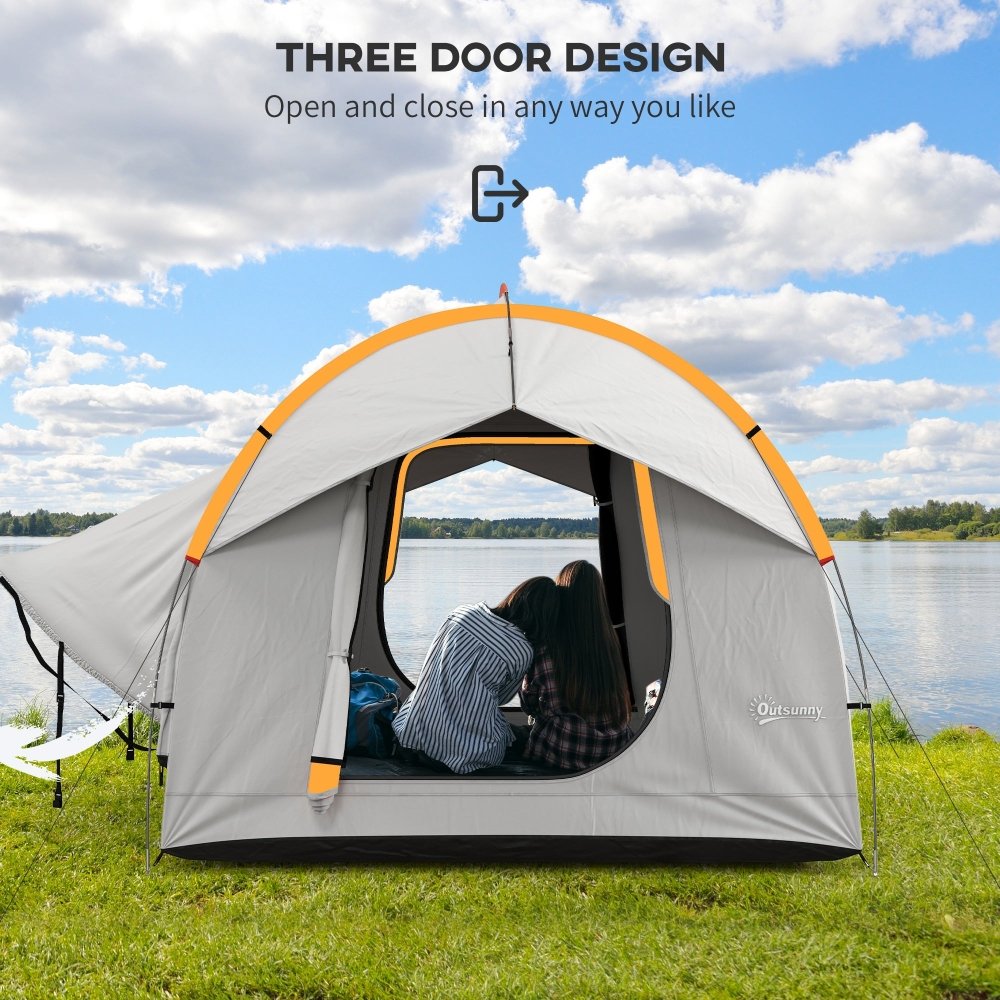 Outsunny 5 Man SUV Car Tent with Waterproof Tailgate Shelter
