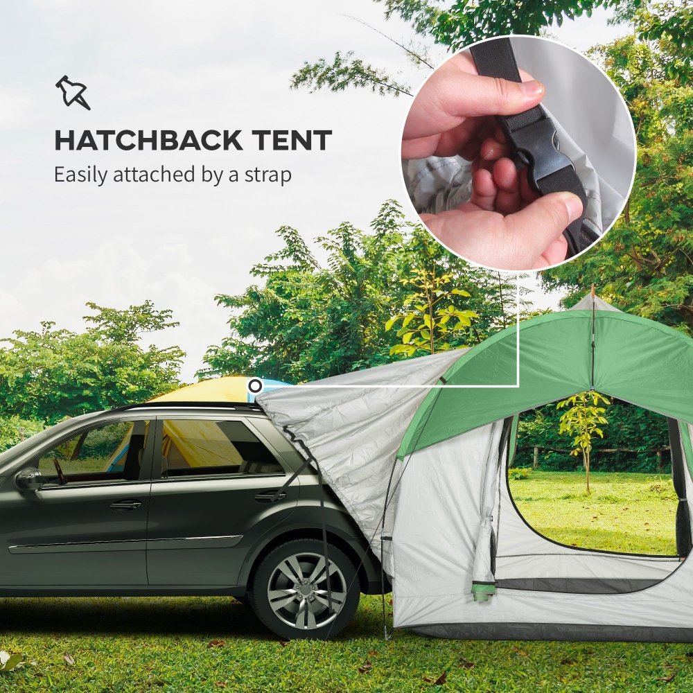 Outsunny 5 Man SUV Car Tent with Waterproof Tailgate Shelter