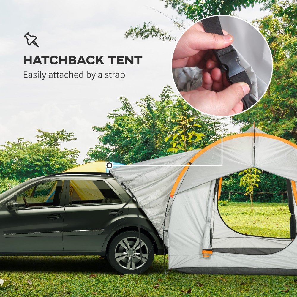Outsunny 5 Man SUV Car Tent with Waterproof Tailgate Shelter