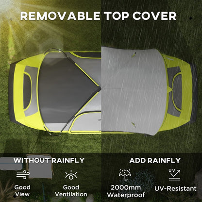 Outsunny 6–8 Person Tunnel Camping Tent with 2000mm Waterproof Rainfly