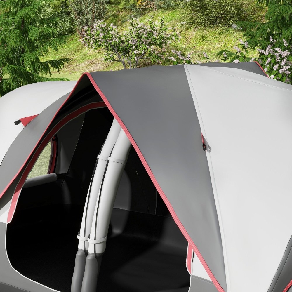 Outsunny 6–8 Person Tunnel Camping Tent with 2000mm Waterproof Rainfly