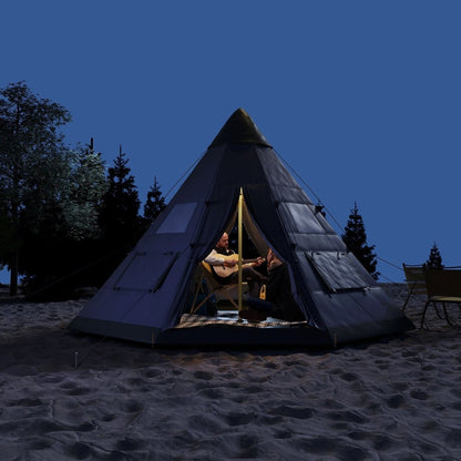 Outsunny 6 Man Tipi Tent Large Teepee Camping Tent