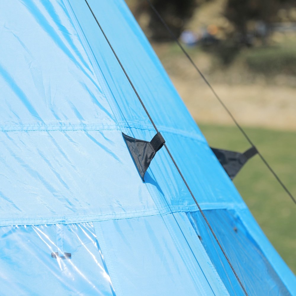 Outsunny 6 Man Tipi Tent Large Teepee Camping Tent