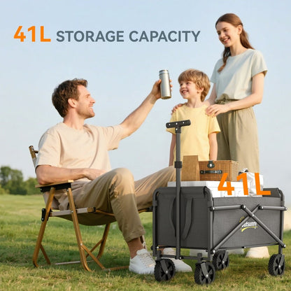 Outsunny 62L Folding Festival Trolley Cart with Carry Bag