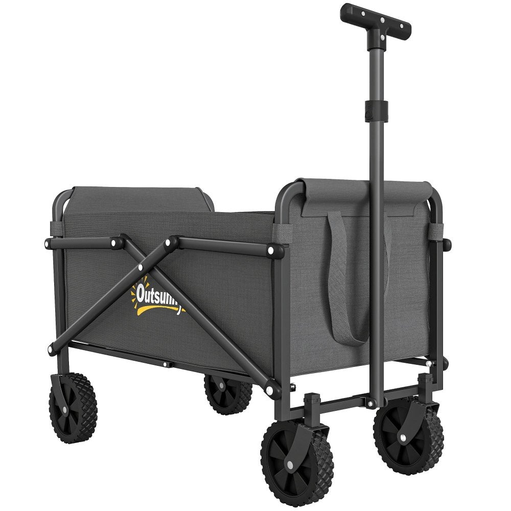 Outsunny 62L Folding Festival Trolley Cart with Carry Bag