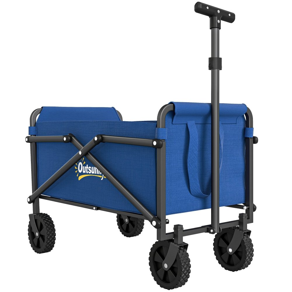 Outsunny 62L Folding Festival Trolley Cart with Carry Bag