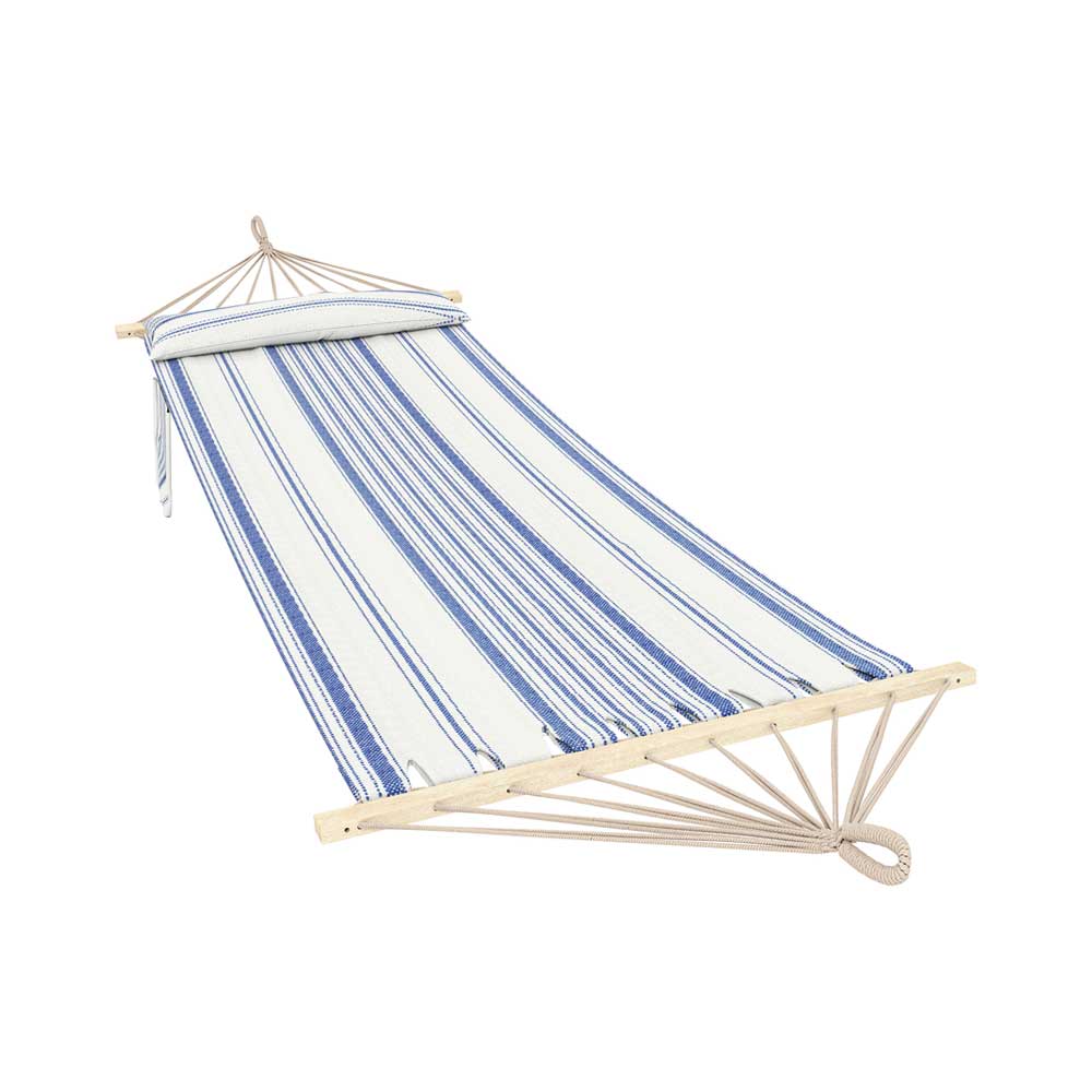 Outsunny Cotton Hammock with Pillow for Camping & Garden