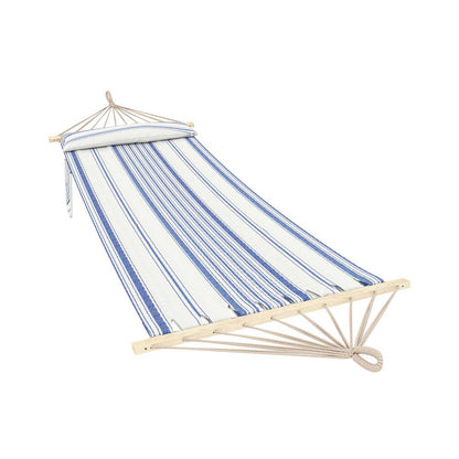 Outsunny Cotton Hammock with Pillow for Camping & Garden