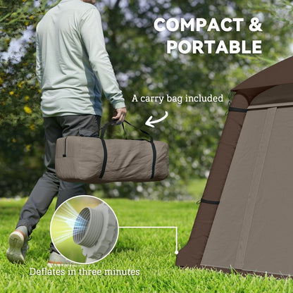 Outsunny Inflatable 2 Man Tent Waterproof Air Tent