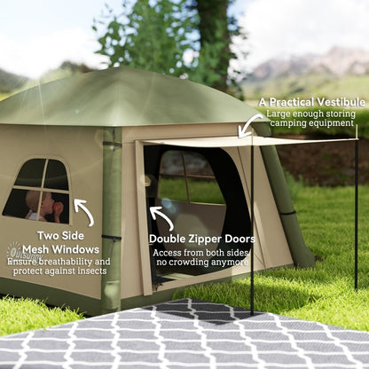 Outsunny Inflatable 2 Man Tent Waterproof Air Tent