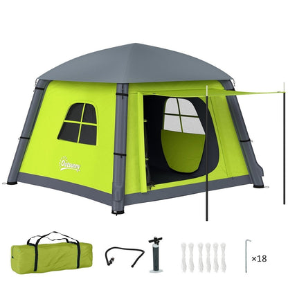 Outsunny Inflatable 2 Man Tent Waterproof Air Tent