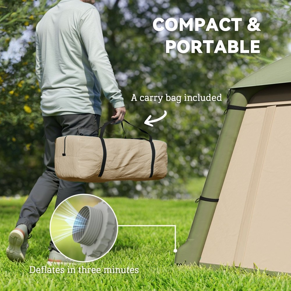 Outsunny Inflatable 2 Man Tent Waterproof Air Tent