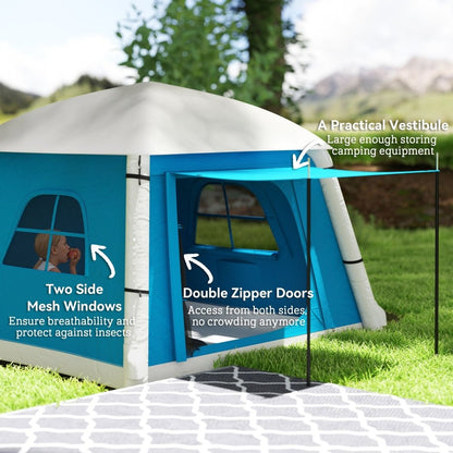 Outsunny Inflatable 2 Man Tent Waterproof Air Tent