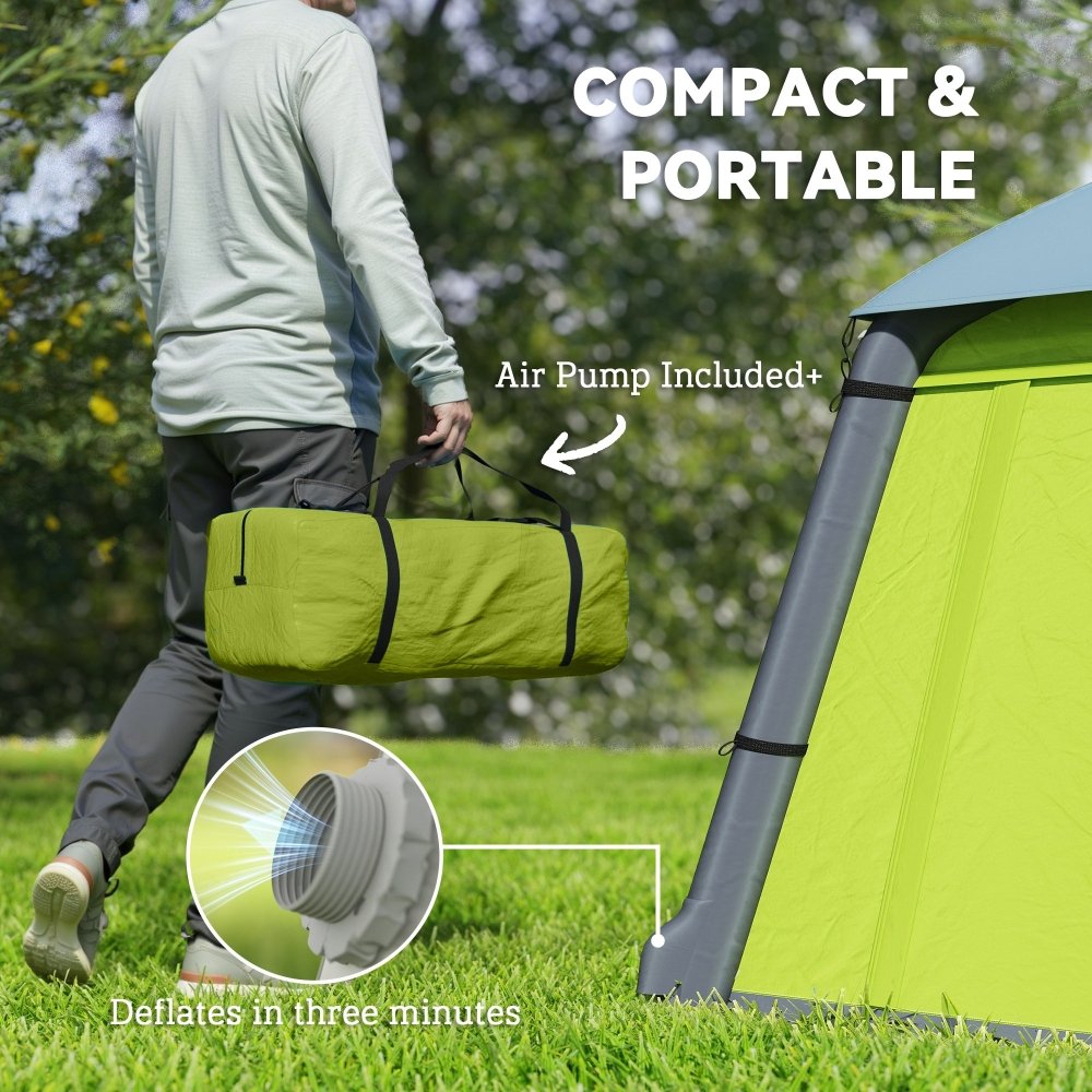 Outsunny Inflatable 2 Man Tent Waterproof Air Tent