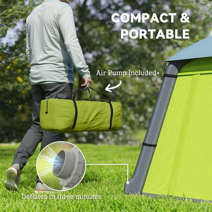Outsunny Inflatable 2 Man Tent Waterproof Air Tent