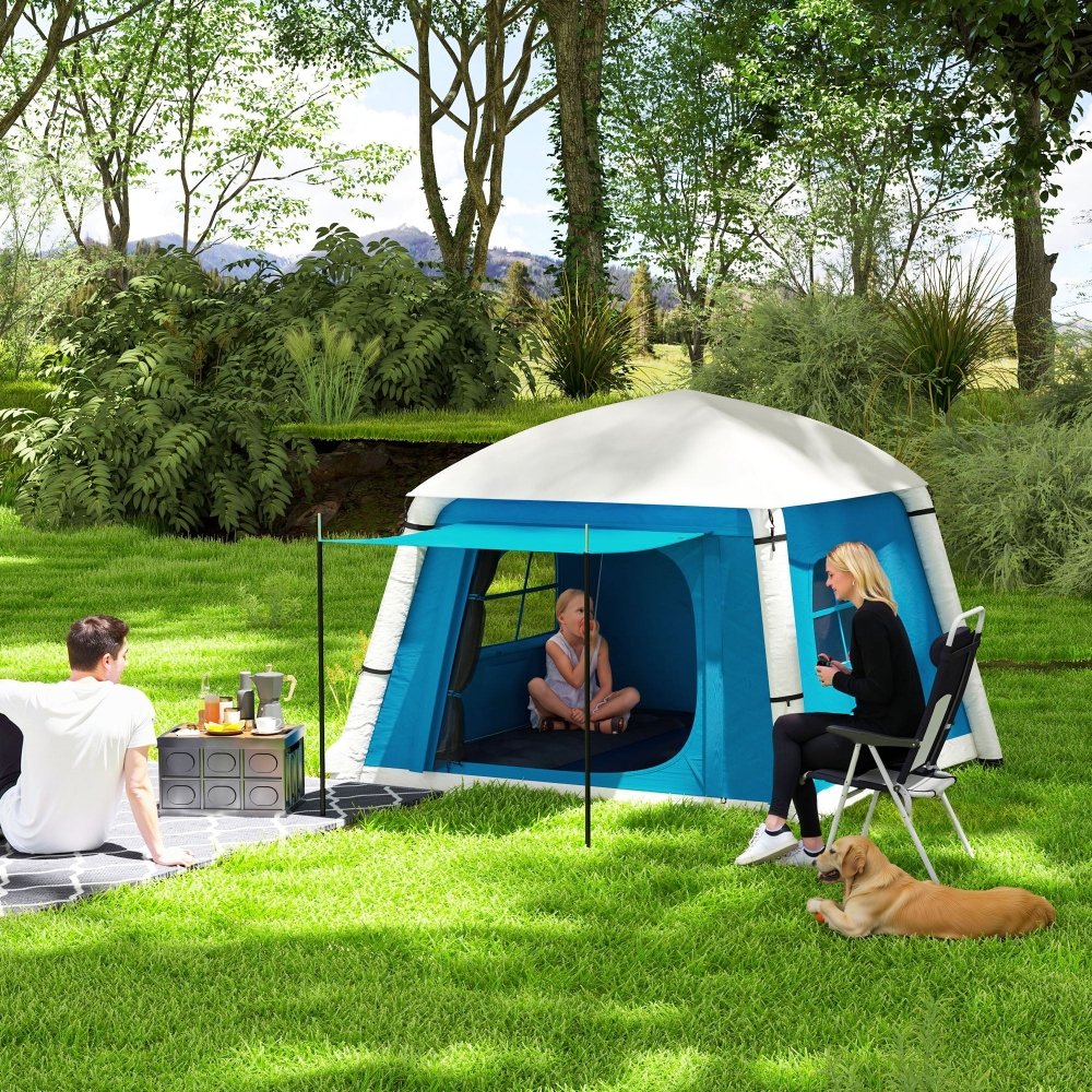 Outsunny Inflatable 2 Man Tent Waterproof Air Tent