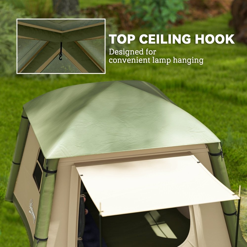 Outsunny Inflatable 2 Man Tent Waterproof Air Tent