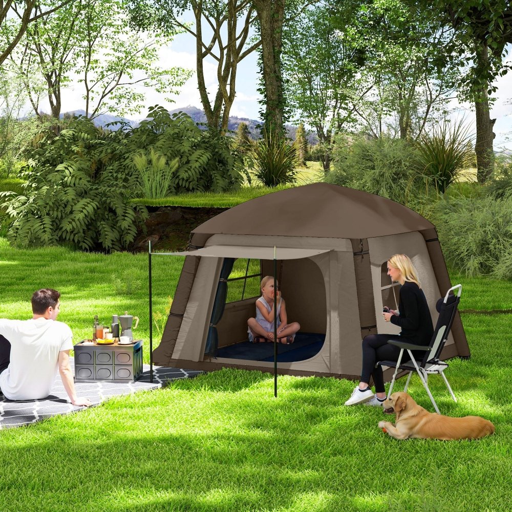 Outsunny Inflatable 2 Man Tent Waterproof Air Tent