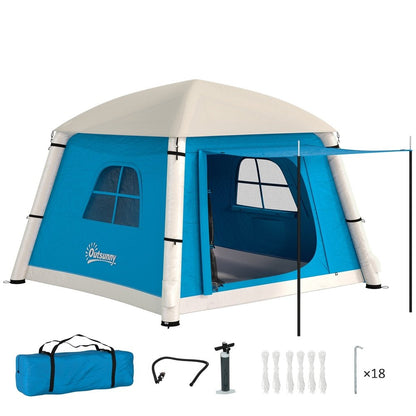 Outsunny Inflatable 2 Man Tent Waterproof Air Tent