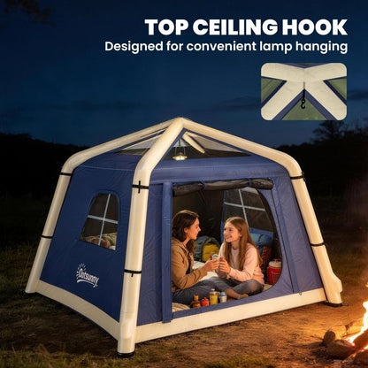 Outsunny Inflatable 2 Man Tent Waterproof Air Tent