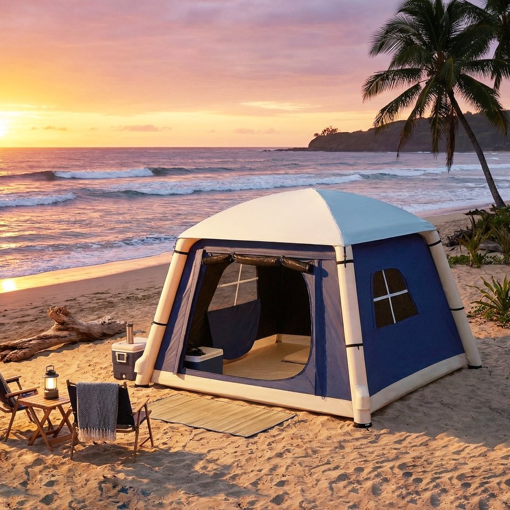 Outsunny Inflatable 2 Man Tent Waterproof Air Tent