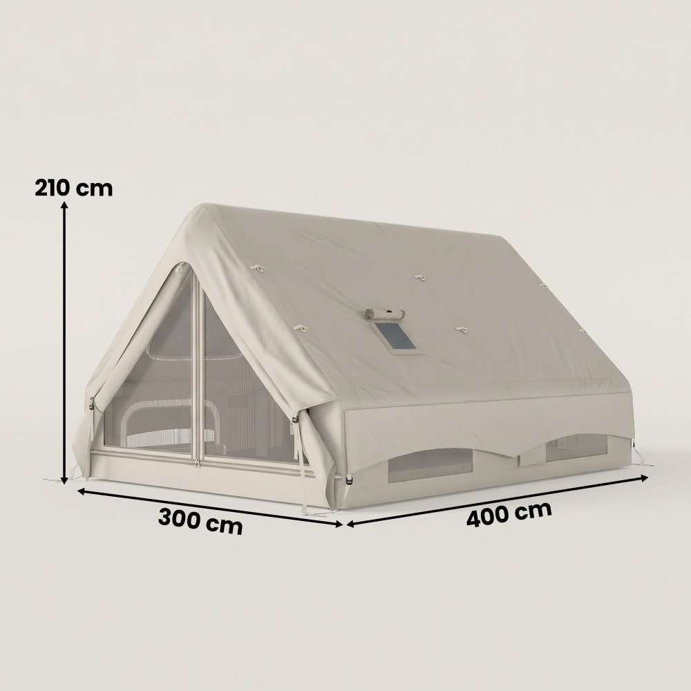 Outsunny Inflatable 4 Season Hot Tent with Stove Jack & 10K Waterproof