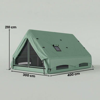 Outsunny Inflatable 4 Season Hot Tent with Stove Jack & 10K Waterproof