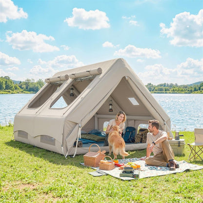 Outsunny Inflatable 4 Season Hot Tent with Stove Jack & 10K Waterproof