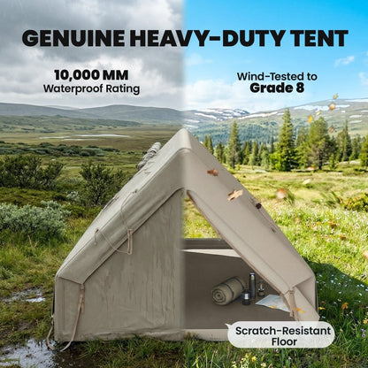 Outsunny Inflatable 4 Season Hot Tent with Stove Jack & 10K Waterproof